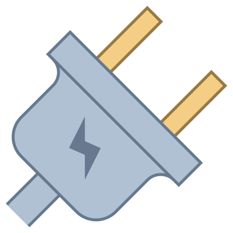 Electric plug icon